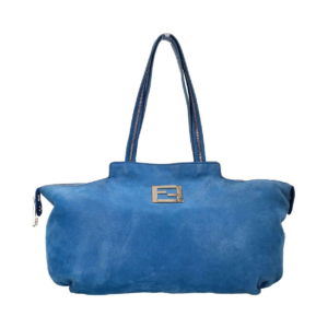 Leather Tote Blue