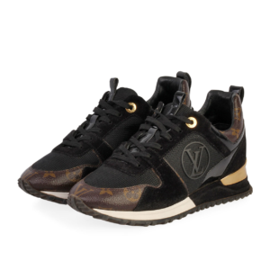 Monogram Run Away Sneakers Black